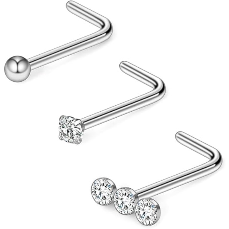 Body Jewelry Surgical Steel - 3 STUKS 20G Chirurgisch staal Triple