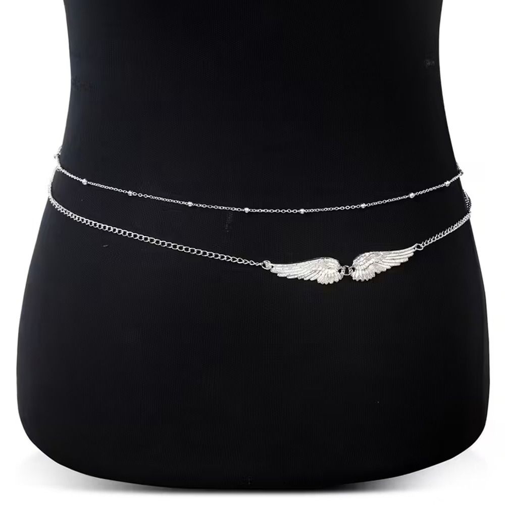 Body Jewelry For You - Elegante dubbele laag vleugels body chain