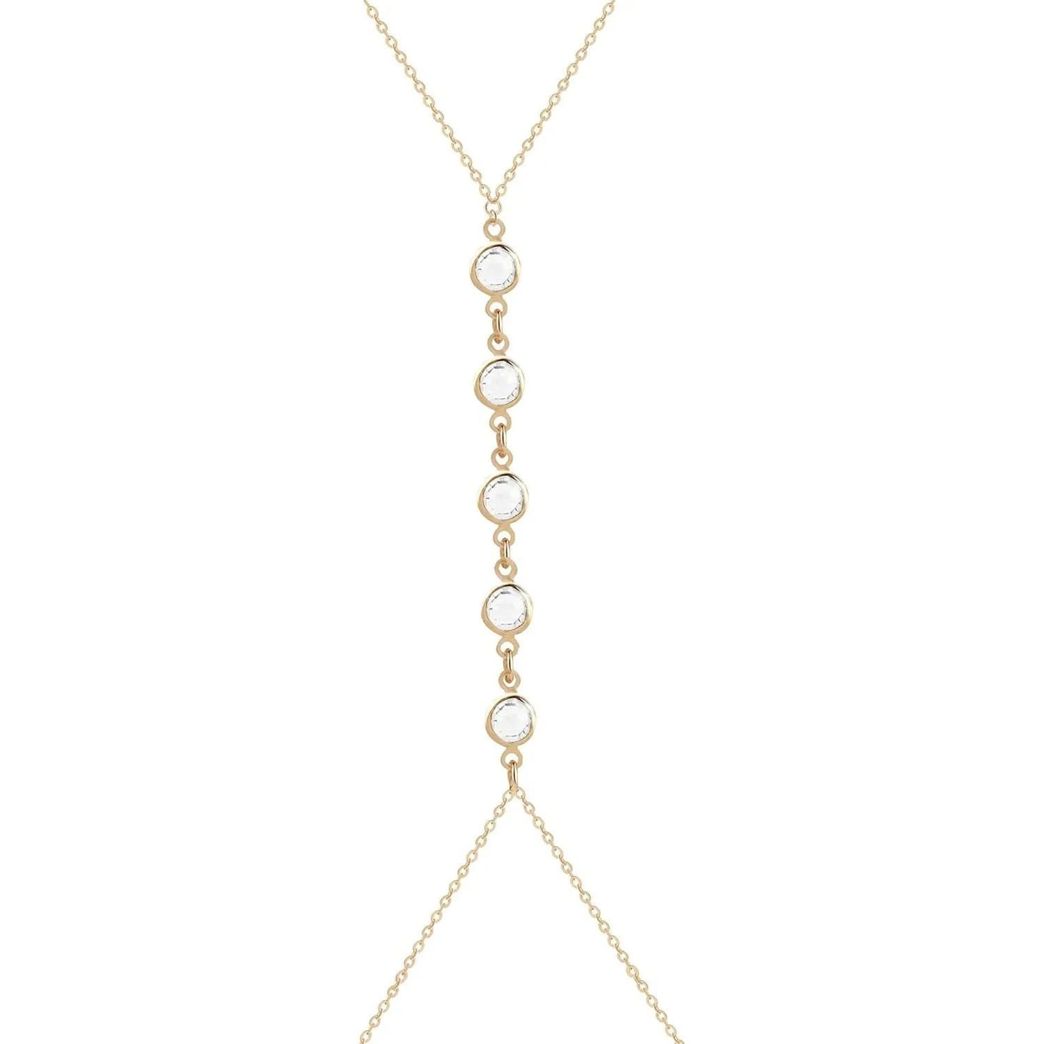 Body Jewelry For You - Zomer strand kristallen buik taille ketting,