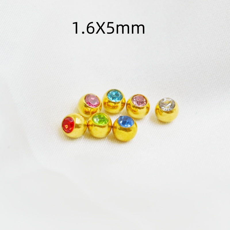 50 stks/partij Crystal Gems Ba - Body Jewelry Replacement Ball recensie en prijs