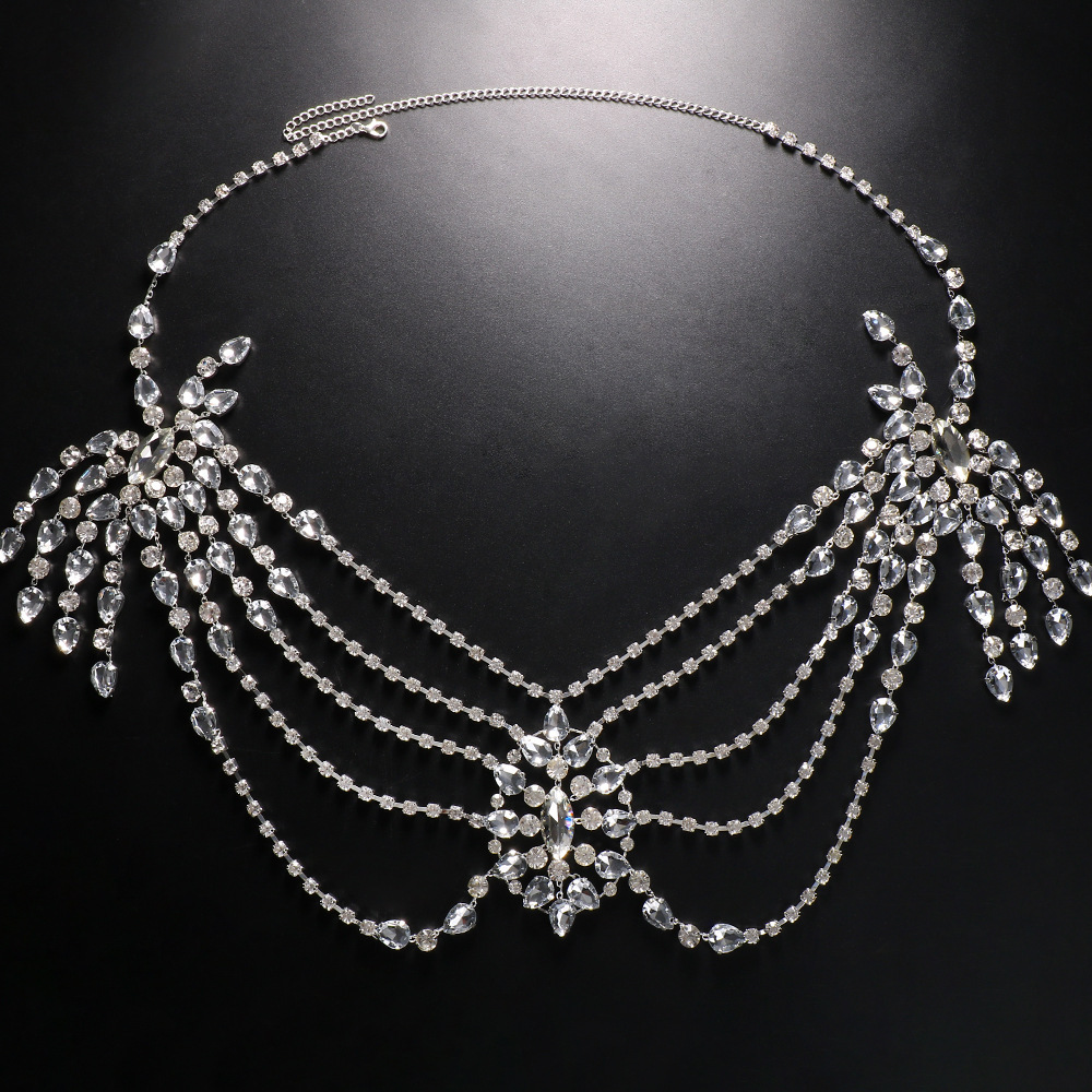 Boho Kristal Bruids Schouderke - Body Jewelry Necklace recensie en prijs