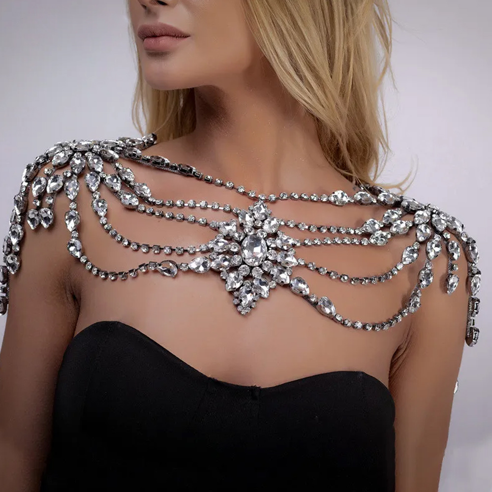 Boho Kristal Bruids Schouderke - Body Jewelry Necklace recensie en prijs